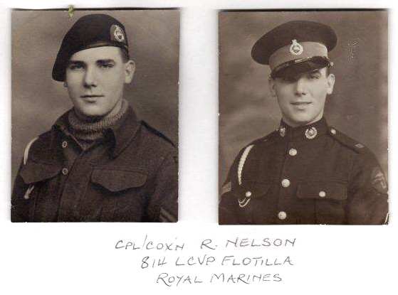 Corporal Cox'n R Nelson, Royal Marines.