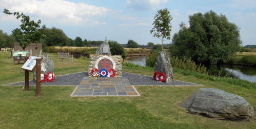 The Combined Operations Memorial shortly after the dedication ceremony in July 2013.
