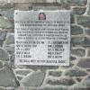 Memorial plaque on the shore of the Holy Loch in the village of Ardnadam.
