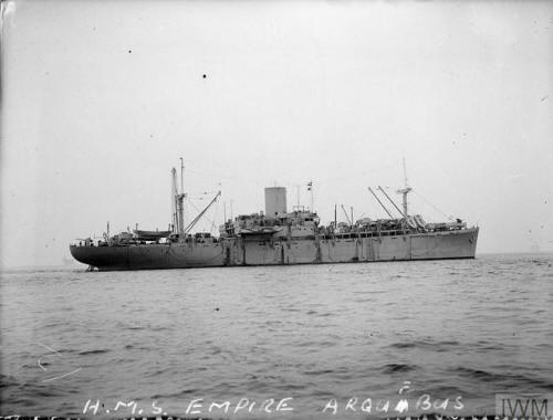 HMS Empire Arquebus, Landing Ship Infantry (Large), 29 July, 1944 at Greenock. 