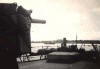 HMS Thruster - Landing Ship Tank IN Freetown, South Africa. Y gun on deck.